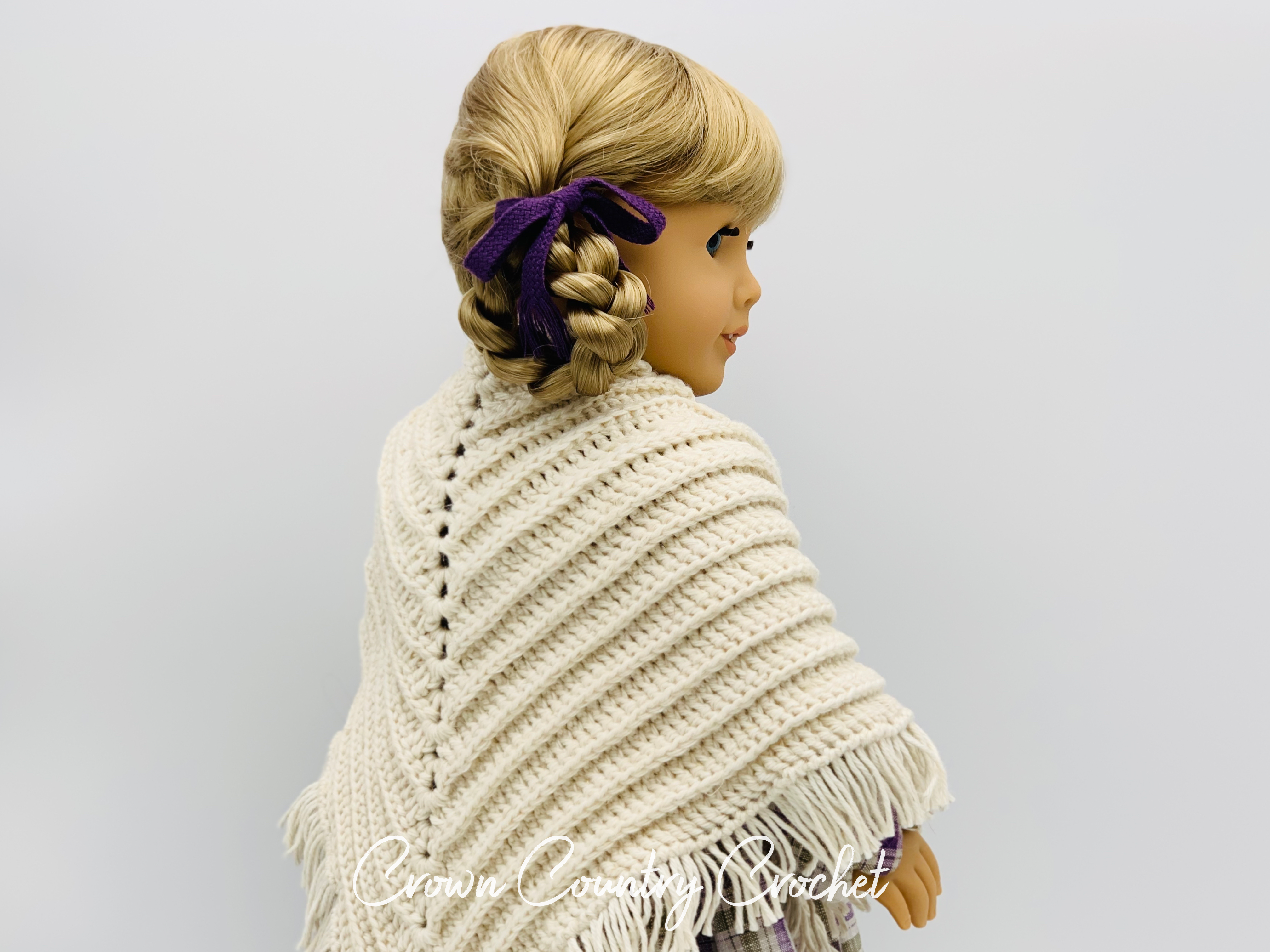 Woodland Shawl for American Girl and 18″ Dolls