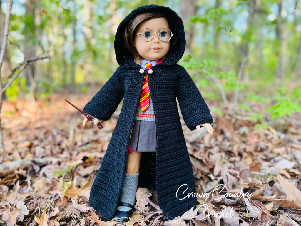 Wizard Robe Crochet Pattern for American Girl and 18
